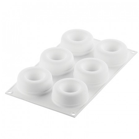 Forme de Silicon Cofetarie - Forma Silicon Oblio Ø 7.5 x H 3 cm, 6 cavitati, 95 ml