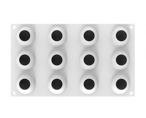 Forma Silicon Ou Ø 4.6 x H 6.3 cm, 12 cavitati x 70 ml [2]