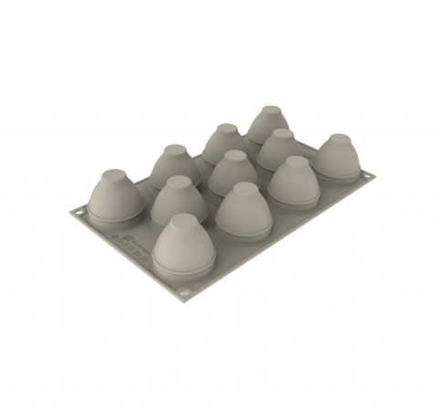 Oferta Cantitate - Forma Silicon Ou Ø 5.3 x H 6.7 cm, 11 cavitati x 100 ml