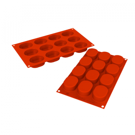 Forme Silicon Monoportii, Mignon - Forma Silicon Oval 5.7 x 2.3 x h 2.5 cm, 12 cavitati (SF326)