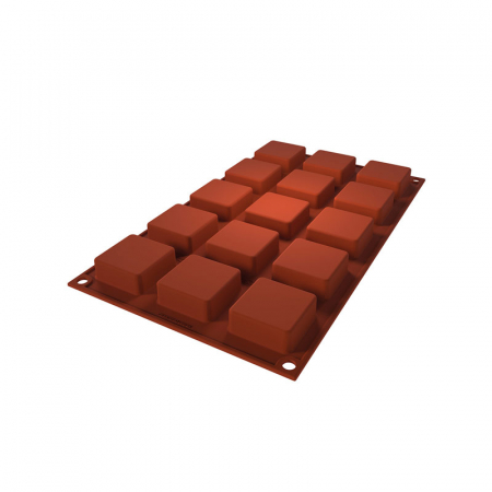 Forma Silicon Patrat Decor Maur 4 x 4 x H 1.6 cm, 15 cavitati, 23 ml (SF379) [2]