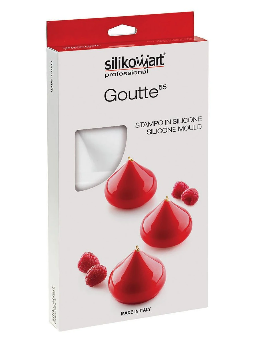 Forme Silicon Monoportii, Mignon - Forma Silicon Picatura Goutte Ø 5.4 x H 4.1 cm, 8 cavitati, 55 ml