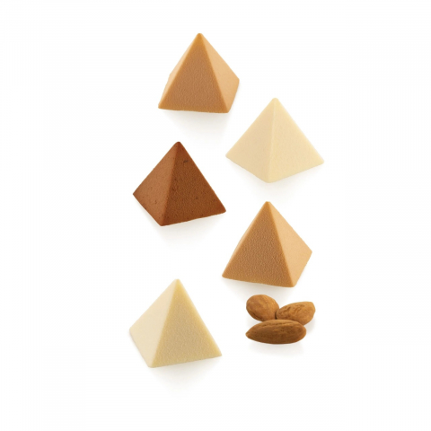 Forme de Silicon Cofetarie - Forma Silicon Piramid 3.2 x 3.2 x H 3.2 cm, 18 cavitati x 11 ml