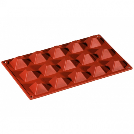 Forme de Silicon Cofetarie - Forma Silicon Piramida 3.6x3.6xh2.2 cm, 15 cavitati