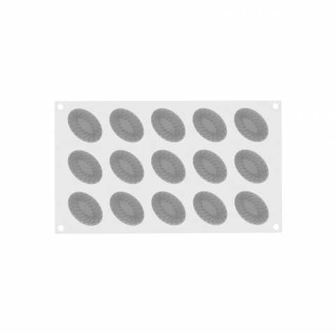 Forma Silicon Pleincoeur Oval 5.3 x 3.6 x H 2.5 cm, 15 cavitati x 28 ml [2]