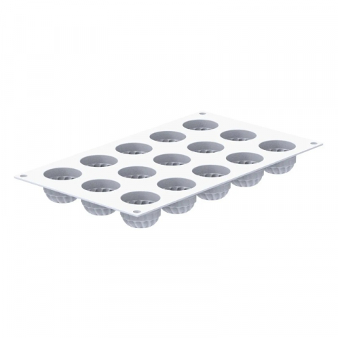 Forma Silicon Pleincoeur Rotund Ø 4 x H 2.7 cm, 15 cavitati x 27 ml [3]