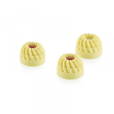 Forme Silicon Monoportii, Mignon - Forma Silicon Pleincoeur Rotund Ø 4 x H 2.7 cm, 15 cavitati x 27 ml