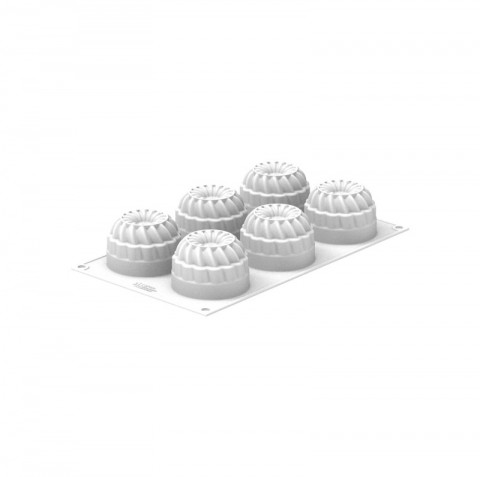 Forma Silicon Pleincoeur Rotund Ø 7 x H 4.8 cm, 6 cavitati x 142 ml [2]