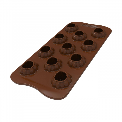 Forme de Silicon Cofetarie - Forma Silicon Praline 3D Dovleac Ø 3.2 x H 2.5 cm, 11.5 ml, 11 cavitati (SCG061)