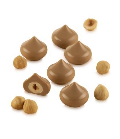Forme de Silicon Cofetarie - Forma Silicon Praline Kiss Ø 2.8 x H 2.4 cm, 10 ml, 12 cavitati (SCG57)