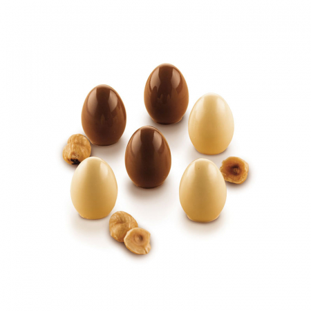 Forme Multicavitati Mici - Forma Silicon Praline Ou Choco 3D Ø 2.3 x H 3 cm, 10 ml, 15 cavitati (SCG58)