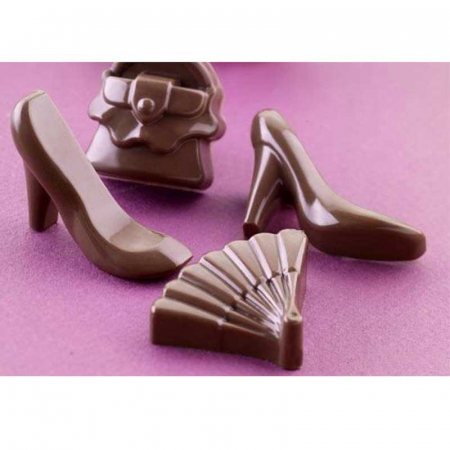 Forme Multicavitati Mici - Forma Silicon Praline Silikomart Fashion 4.1 x 3 x H 1.2 cm, 8 ml, 14 cavitati (SCG14)
