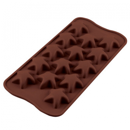 Forme Multicavitati Mici - Forma Silicon Praline Silikomart Stea Ø 3.4 x H 1.5 cm, 5.6 ml, 15 cavitati (SCG42)