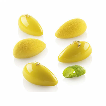 Forme de Silicon Cofetarie - Forma Silicon Quenelle Mignon 4.3 x 2.1 x h 2 cm, 20 cavitati