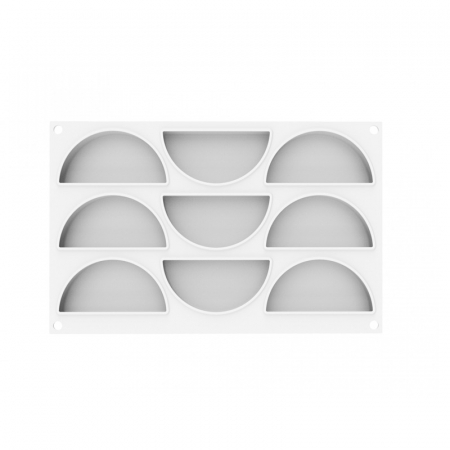 Forma Silicon Rainbow 10 x 2.1 x H 5 cm, 9 cavitati, 80 ml + decupator [2]