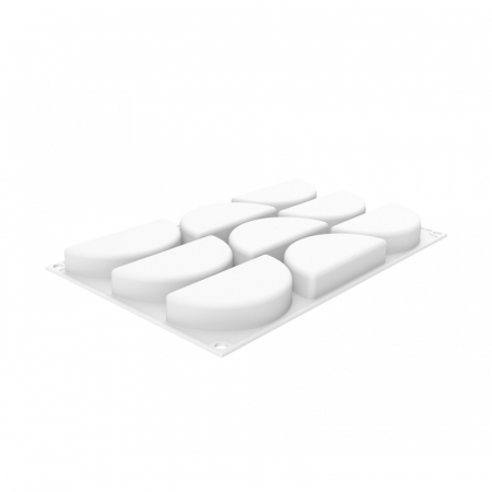 Forme 17.5x30cm Monoportii, Mignon - Forma Silicon Rainbow 10 x 2.1 x H 5 cm, 9 cavitati, 80 ml + decupator