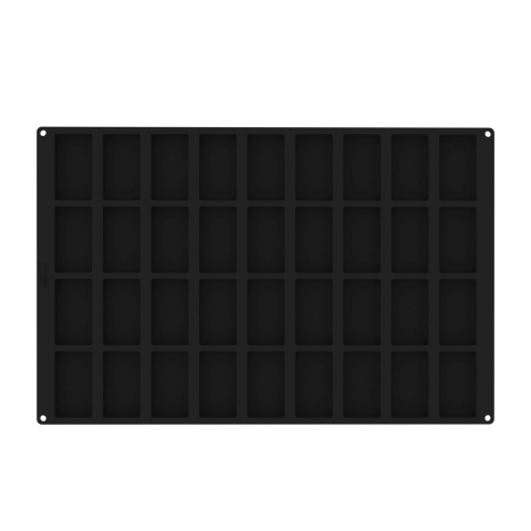 Forme 60x40cm Monoportii, Mignon - Forma Silicon Rectangle Monoportii 8.7 x 4.8 x H 1.5 cm, 36 cavitati, 61 ml (SQ095)