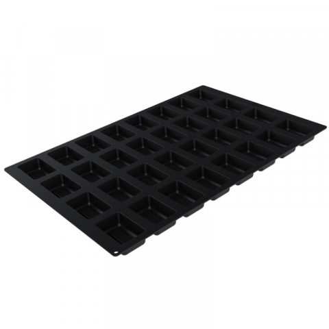 Forma Silicon Rectangle Savarin 7.8 x 5.1 x H 2.8 cm, 32 cavitati, 90 ml (SQ089) [3]