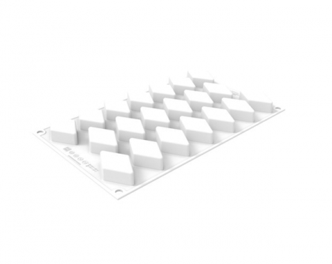 Forme de Silicon Cofetarie - Forma Silicon Romb 5.3 x 3.3 x H 1.8 cm, 20 cavitati x 16 ml