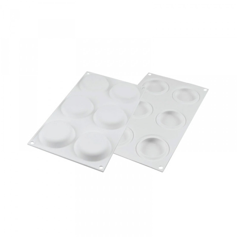 Forma Silicon Rosa Monoportii Ø 7 x H 5.5 cm, 6 cavitati, 145 ml [3]
