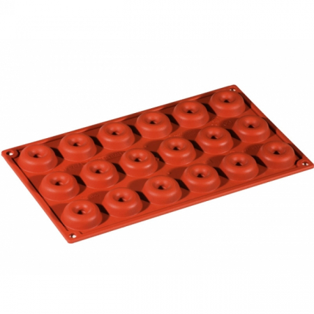 Forme 17.5x30cm Monoportii, Mignon - Forma Silicon Savarin Rotund Mignon Ø4xh1.2 cm, 18 cavitati