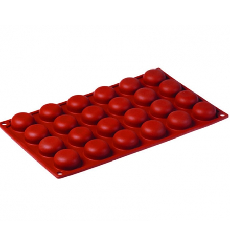 Forme 17.5x30cm Monoportii, Mignon - Forma Silicon Semisfere Ø3.4xh1.6 cm, 24 cavitati