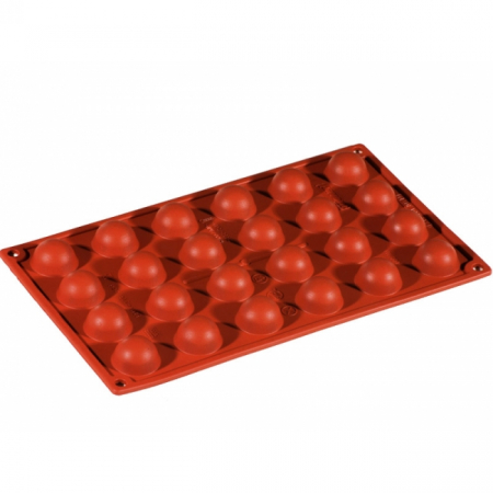 Forme 17.5x30cm Monoportii, Mignon - Forma Silicon Semisfere Ø3xh1.7 cm, 24 cavitati