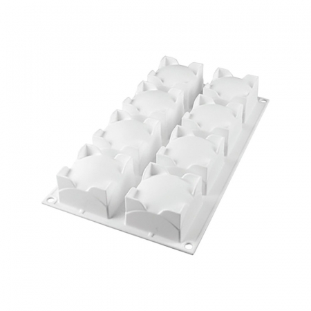 Forme 17.5x30cm Monoportii, Mignon - Forma Silicon Sfera Patrata 6 x 6 x H 3.9 cm, 8 cavitati, 110 ml