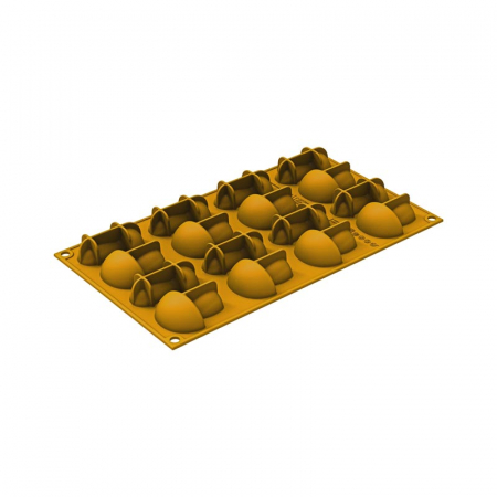 Forma Silicon Silikomart NaturaE Ciupercuta 5.9 x 3.6 x H 1.8 cm, 20 ml, 16 cavitati [2]
