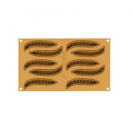 Forma Silicon Silikomart NaturaE Pastaie 11 x 3.5 x H 1.2 cm, 13 ml, 10 cavitati [2]