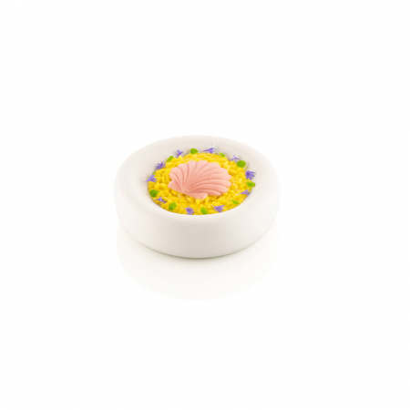 Forme Silicon pentru Decor si Plating - Forma Silicon Silikomart NaturaE Scoica 7.2 x 6.5 x H 0.9 cm, 15 ml, 8 cavitati
