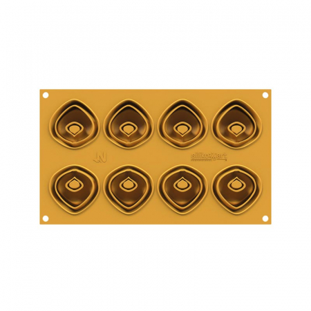 Forma Silicon Silikomart NaturaE Tortellino Ø 5.4 x H 2.2 cm, 20 ml, 8 cavitati [2]