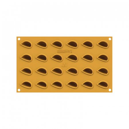 Forme Silicon pentru Decor si Plating - Forma Silicon Silikomart NaturaE Usturoi 3.3 x 1.96 x H 1.97 cm, 4 ml, 24 cavitati