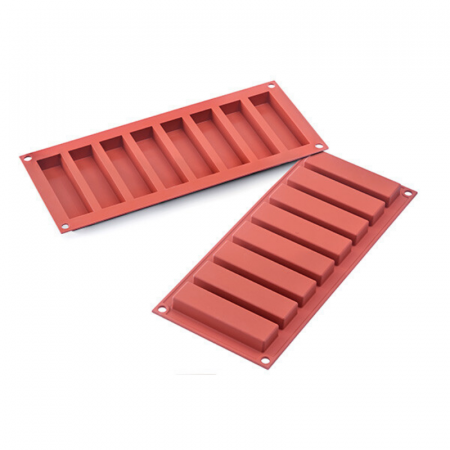 Forme de Silicon Cofetarie - Forma Silicon Snack Fantasy 10 x 2.6 x h 1.6 cm, 8 cavitati (SF184)
