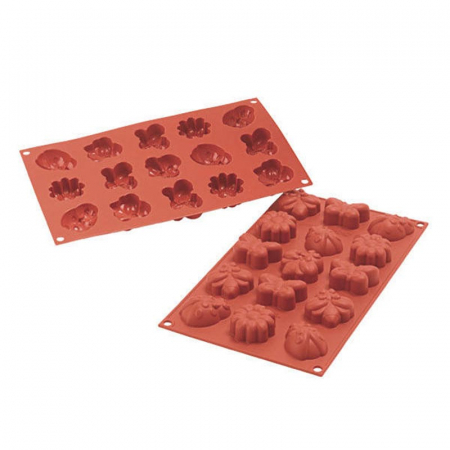 Forme de Silicon Cofetarie - Forma Silicon Springlife Mignon 5x3.8xH2cm, 15 cavitati (SF135)