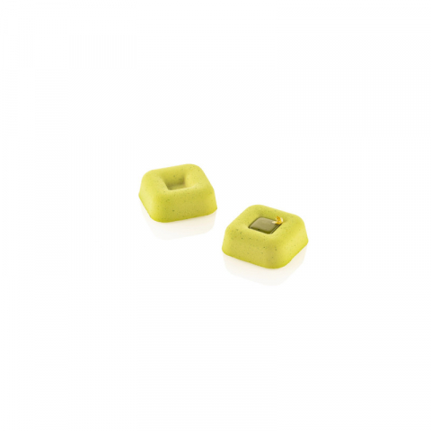 Forme 60x40cm Monoportii, Mignon - Forma Silicon Square Savarin 6.8 x 6.8 x H 2.6 cm, 28 cavitati, 90 ml (SQ090)