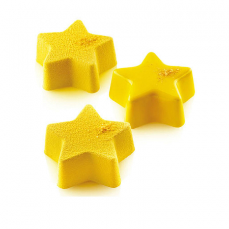 Forme de Silicon Cofetarie - Forma Silicon Stea Ø 9.4 x H 3.5 cm, 20 cavitati, 135 ml