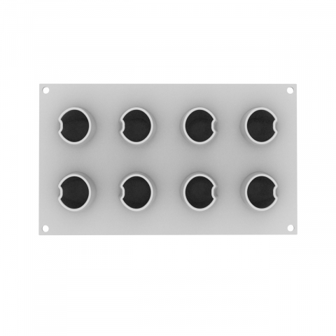 Forme de Silicon Cofetarie - Forma Silicon Taki Ø 5 x H 7 cm, 8 cavitati x 100 ml