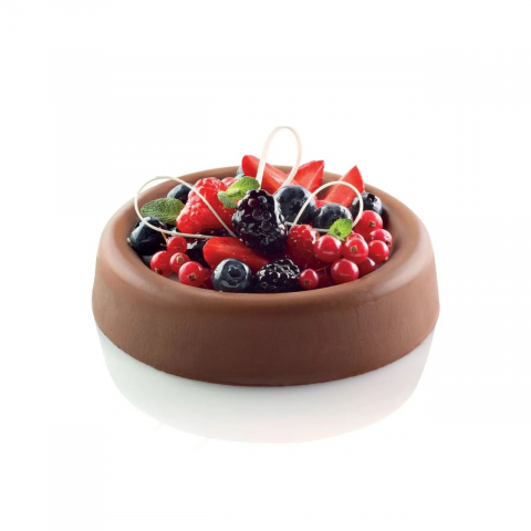 Forme 60x40cm Monoportii, Mignon - Forma Silicon Tarta Ø 16.5 x H 3.9 cm, 6 cavitati, 613 ml, (SQ031)