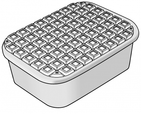 Forma Silicon TOP-IceCream Tablet 36x25xH1.85 cm, 1 cavitate [3]