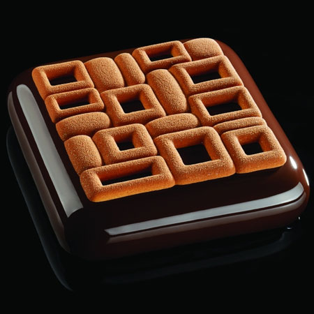 Forme Silicon pentru Decor si Plating - Forma Silicon TOP Maya 13.5x13.5xH0.7 cm, 2 cavitati
