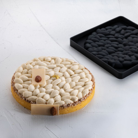 Forme Silicon pentru Decor si Plating - Forma Silicon TOP Migdala Ø 18 x H 1.7 cm, 1 cavitate, 295 ml
