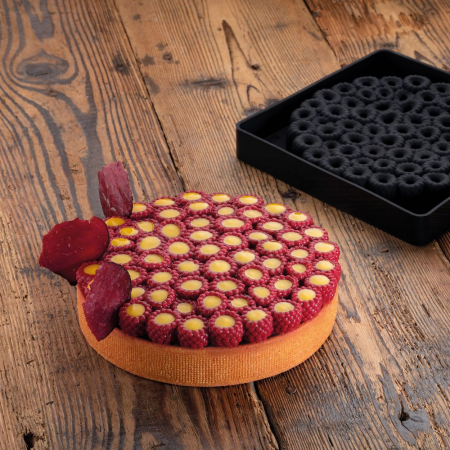 Forme Silicon pentru Decor si Plating - Forma Silicon TOP Scarlet Ø 18 x H 2.6 cm, 1 cavitate, 440 ml