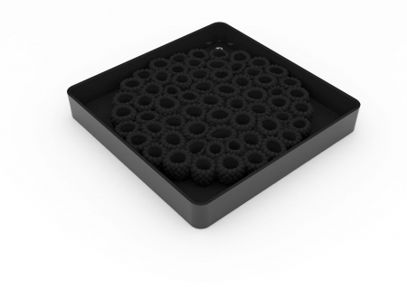 Forme Silicon pentru Decor si Plating - Forma Silicon TOP Scarlet Ø 18 x H 2.6 cm, 1 cavitate, 440 ml