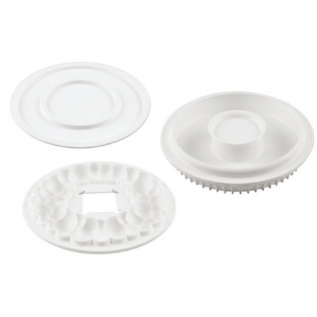 Forme Moderne Tort - Forma Silicon Tort 3D Bubble Crown Ø 18 x H 6 cm - 3 piese