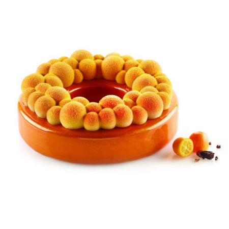 Forme Moderne Tort - Forma Silicon Tort 3D Bubble Crown Ø 18 x H 6 cm - 3 piese