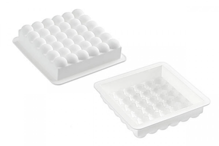 Forme Moderne Tort - Forma Silicon Tort 3D Bubbles 15 x 15 x h 5 cm