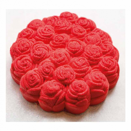 Forme de Silicon Cofetarie - Forma Silicon Tort 3D Buchet de Trandafiri Ø 18.5 x H 6 cm, 1100 ml