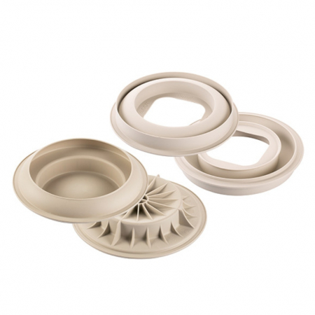 Forme Moderne Tort - Forma Silicon Tort 3D Duo Ø 21 x H 6 cm, 1770 ml