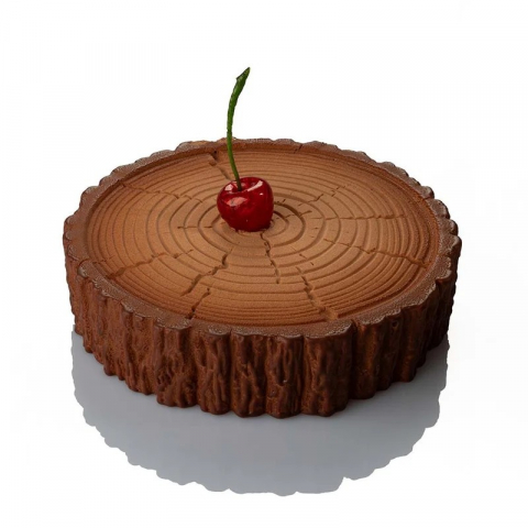 Forme Moderne Tort - Forma Silicon Tort 3D Foresta Ø 18.5 x H 4.5 cm, 1000 ml